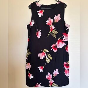 Alyx Women’s Sheath Dress Size 18 Floral Sleeveless Knee Length Career Workwear